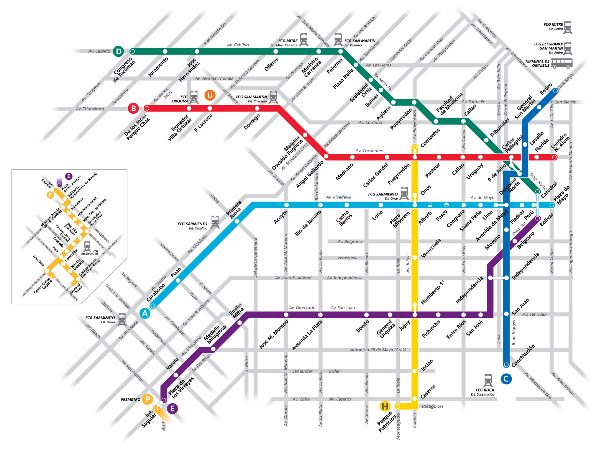Subte Map: Know where you are going before you travel Subte Map: Know where you are going before you travel