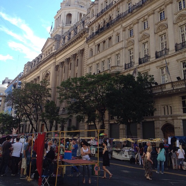 The famous San Telmo fair starts at the Plaza de…