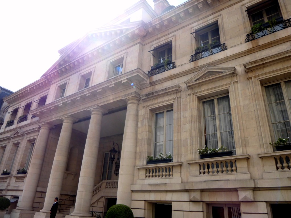 Palacio Duhau, un des palais les plus beaux lors de la visite de Recoleta
